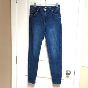 Dark wash blue superskinny stretchy jeans Woman's pants